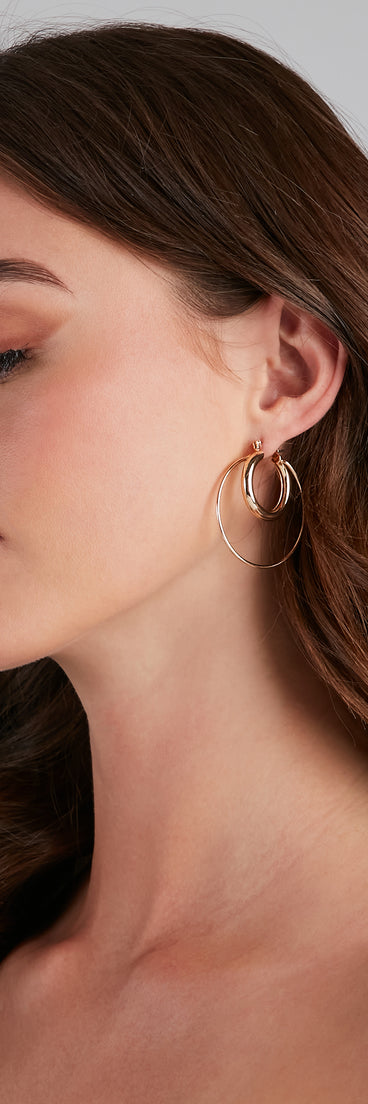 Contemporary Shine Hoop Earrings for 2022 festival outfits, festival dress, outfits for raves, concert outfits, and/or club outfits
