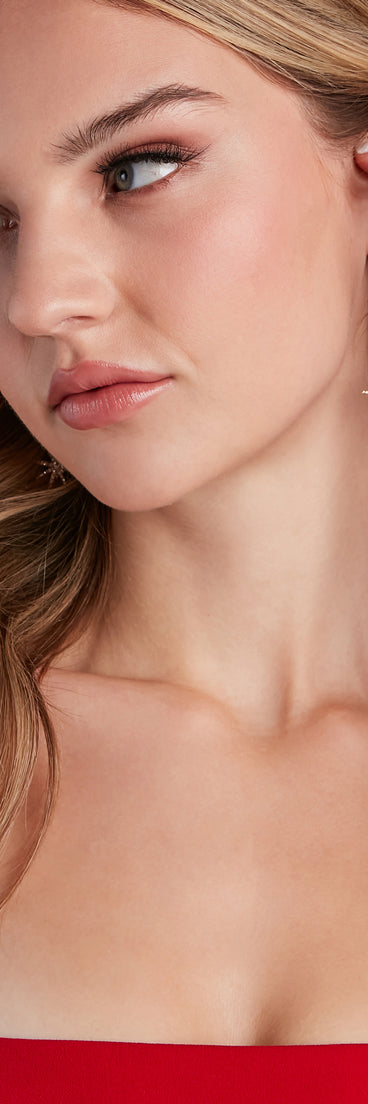 Shooting Star Rhinestone Earrings