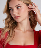 Shooting Star Rhinestone Earrings