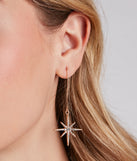 Shooting Star Rhinestone Earrings