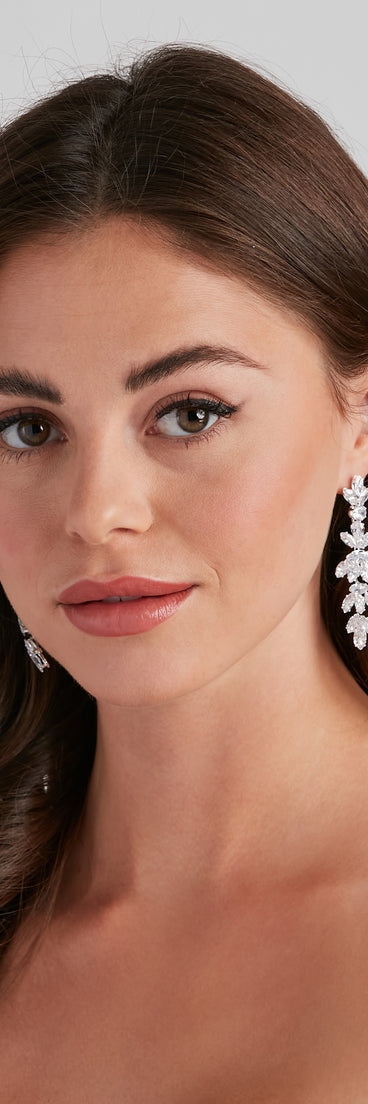 Sparkling Gem CZ Duster Earrings