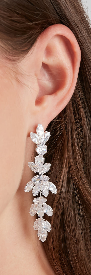 Sparkling Gem CZ Duster Earrings