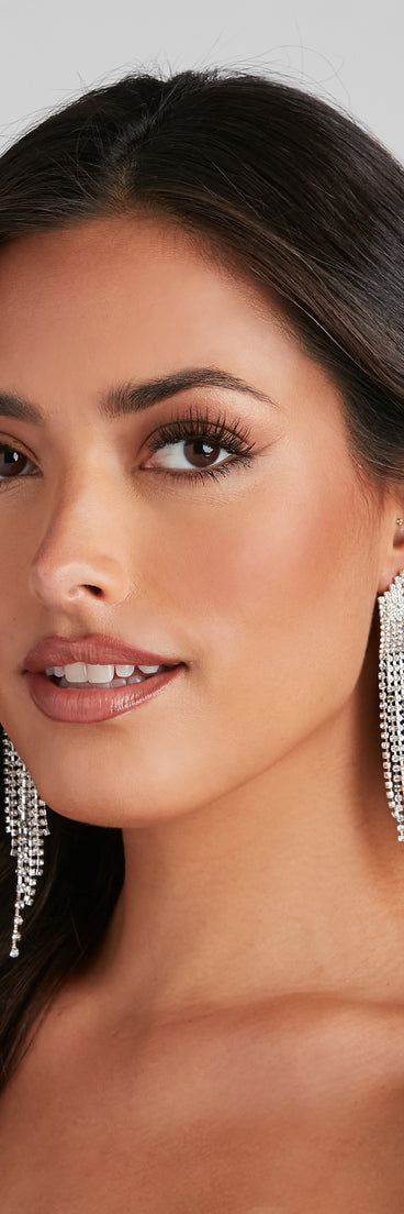 Gleam And Glitz Rhinestone Earrings