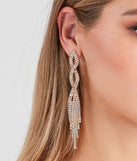 With Rhinestone Twist Duster Earrings as your homecoming jewelry or accessories, your 2023 Homecoming dress look will be fire!