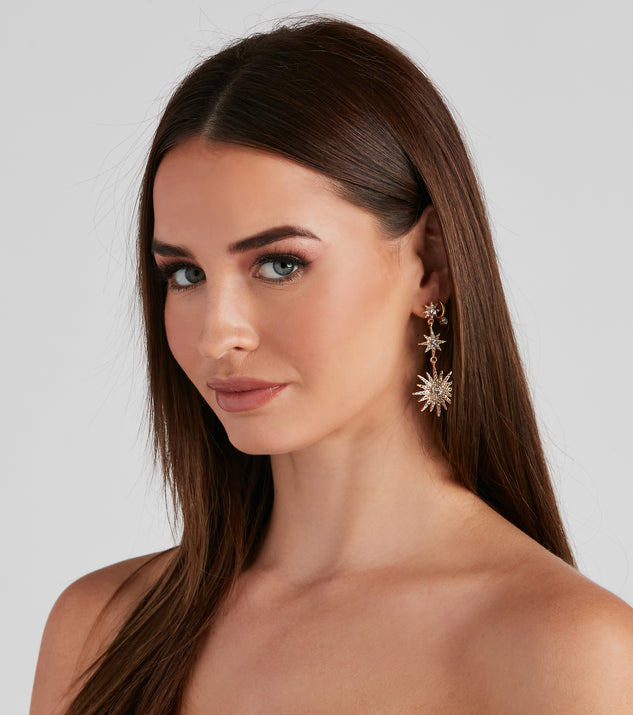 Galactic Glam Starburst Earrings Windsor