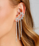 Lunar Eclipse Rhinestone Ear Cuffs is a trendy pick to create 2023 festival outfits, festival dresses, outfits for concerts or raves, and complete your best party outfits!