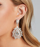 Statement Rhinestone Spike Earrings