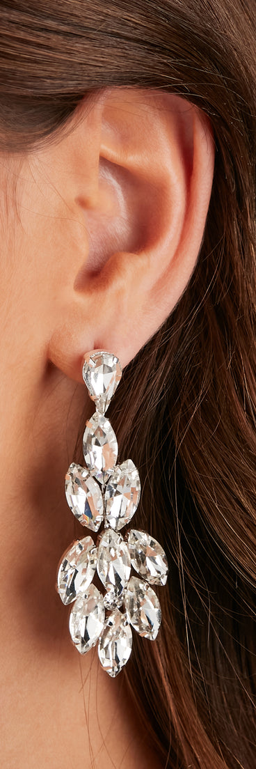 Chandelier Teardrop Stone Earrings