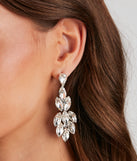 Chandelier Teardrop Stone Earrings