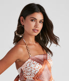 Leafy Greens Charm Hoop Earrings is a trendy pick to create 2023 festival outfits, festival dresses, outfits for concerts or raves, and complete your best party outfits!