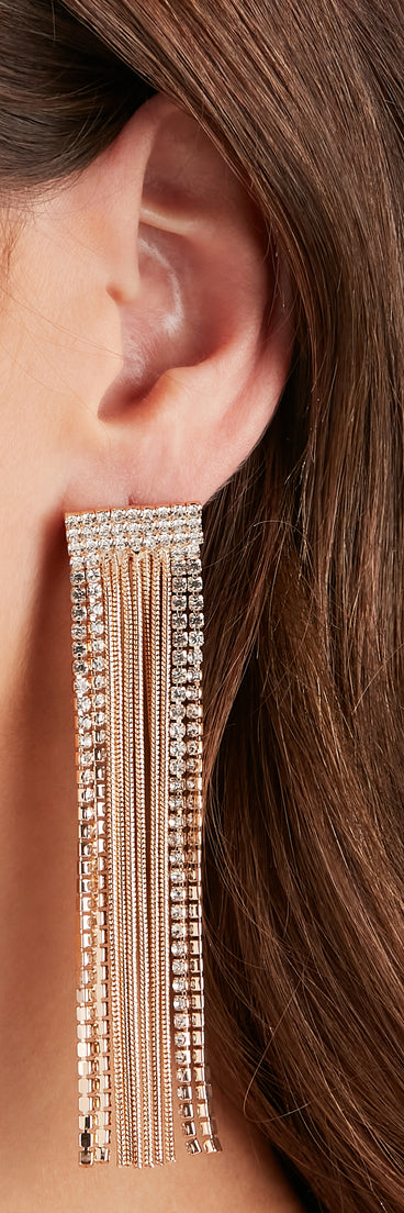 So Divine Fringe Statement Earrings