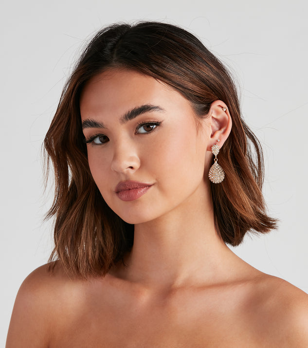 Bonjour Glam Teardrop Earrings for 2022 festival outfits, festival dress, outfits for raves, concert outfits, and/or club outfits