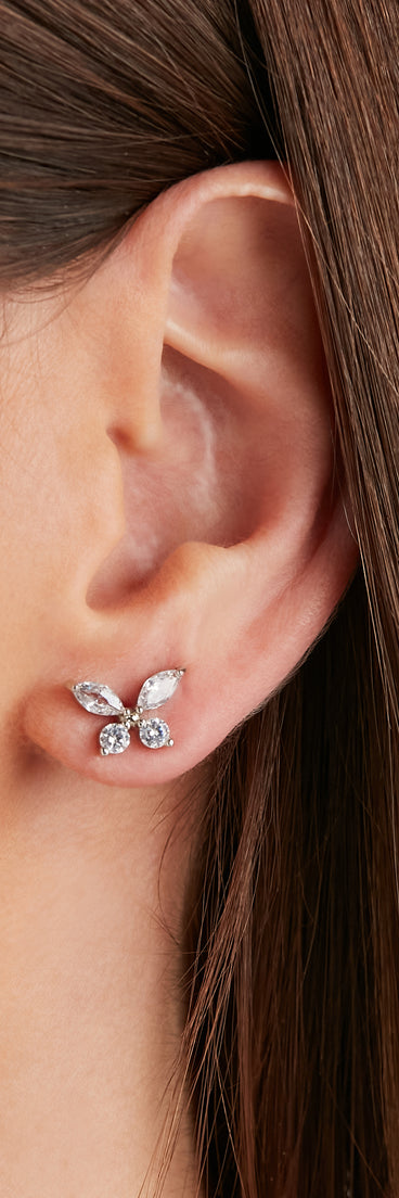 Whimsical Butterfly Stud Earrings for 2022 festival outfits, festival dress, outfits for raves, concert outfits, and/or club outfits