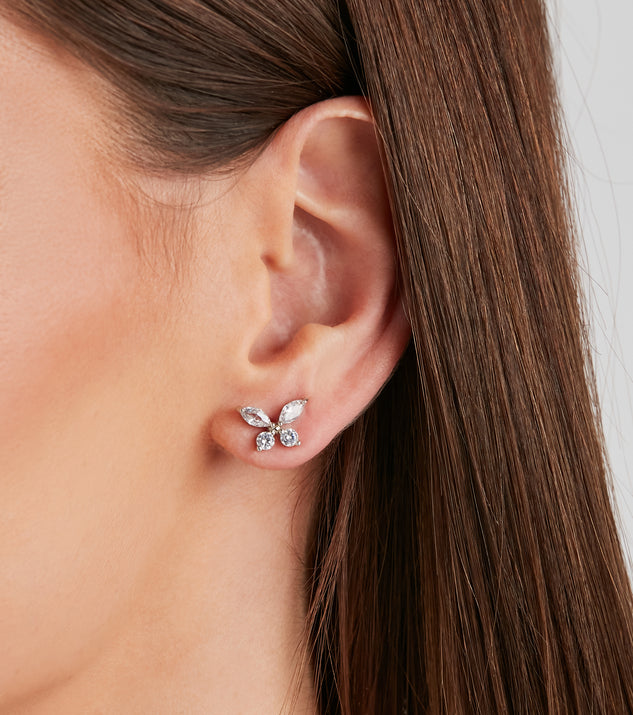 Whimsical Butterfly Stud Earrings for 2022 festival outfits, festival dress, outfits for raves, concert outfits, and/or club outfits