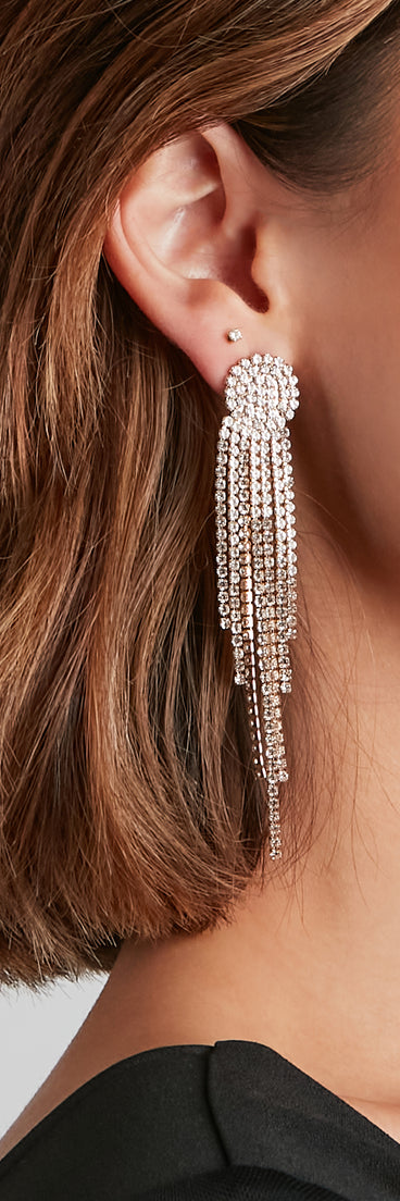 Divine Beauty Rhinestone Earrings