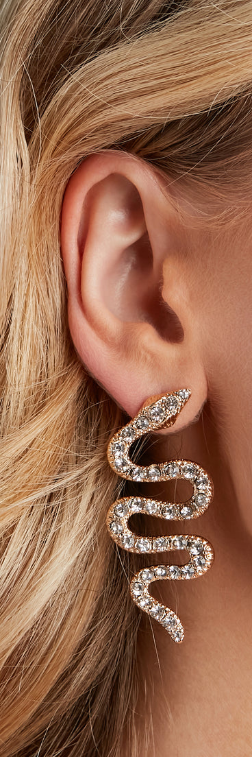Mysterious Shine Snake Earrings