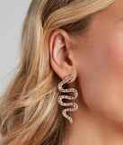 Mysterious Shine Snake Earrings