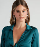Vintage Glam Rhinestone Fringe Earrings