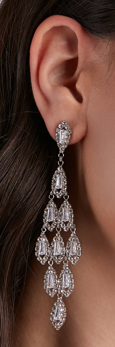 Rhinestone Chandelier Earrings