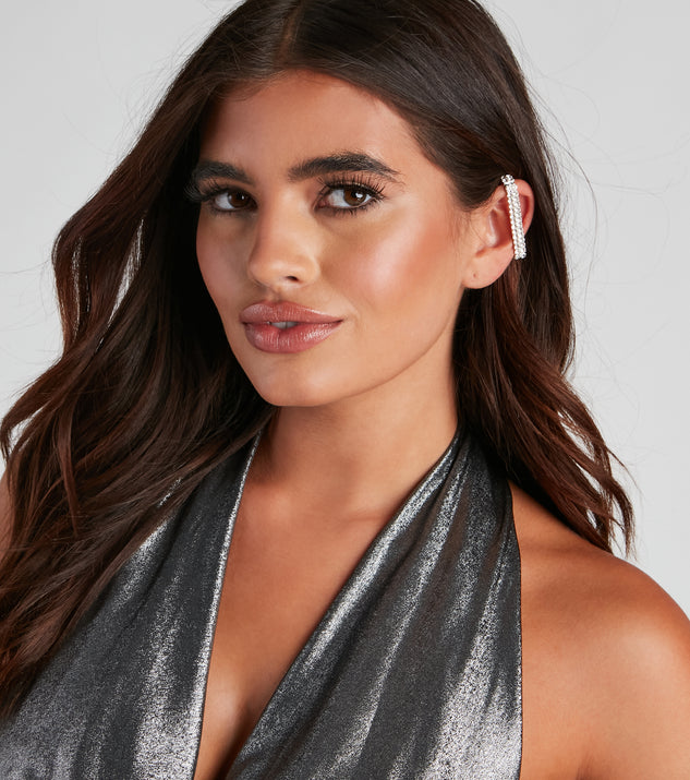 Playing For Glam Rhine Ear Cuff is a trendy pick to create 2023 festival outfits, festival dresses, outfits for concerts or raves, and complete your best party outfits!