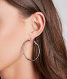 Dazed And Chic Hoop Earrings Set