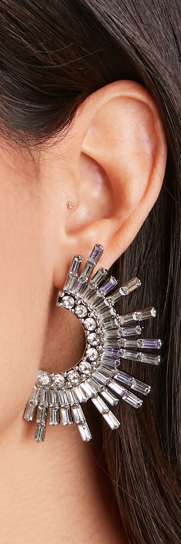 Take My Breath Away Statement Earrings is a stunning choice for a bridesmaid dress or maid of honor dress, and to feel beautiful at Prom 2023, spring weddings, formals, & military balls!