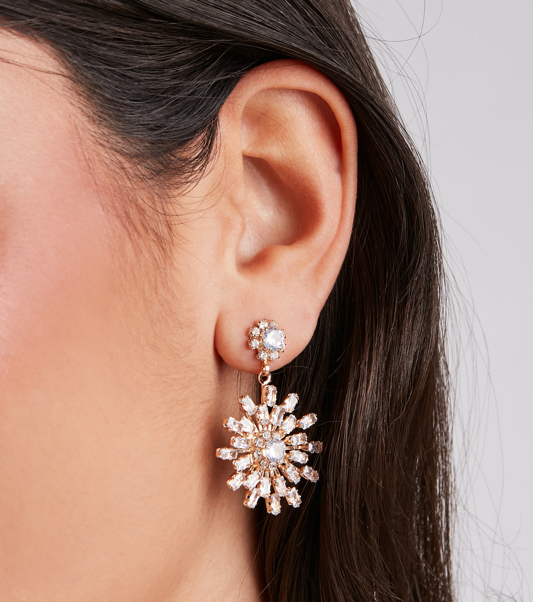 Make A Statement Rhinestone Earrings & Windsor