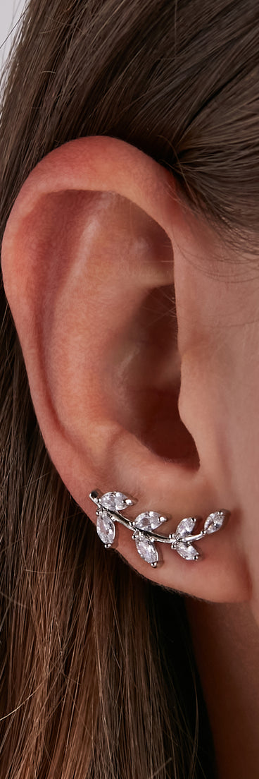 Sparkly Perfection Cubic Zirconia Ear Crawlers