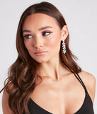 With So Chic Rhinestone Leaf Duster Earrings as your homecoming jewelry or accessories, your 2023 Homecoming dress look will be fire!