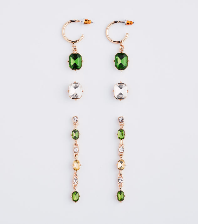 Gorgeous Dainty Gemstone Earrings Set