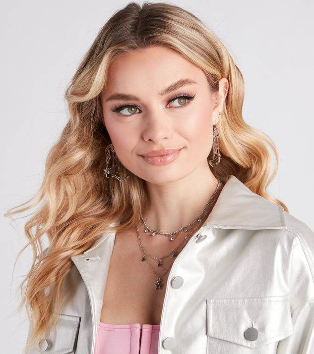 Kick It Up Cowboy Boot Earrings is a fire pick to create 2023 festival outfits, concert dresses, outfits for raves, or to complete your best party outfits or clubwear!