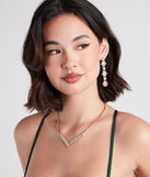 Ethereal Moment Flower Rhinestone Earrings