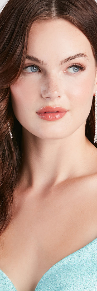 Glamorous Night Rhinestone Fringe Earrings