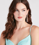 Glamorous Night Rhinestone Fringe Earrings