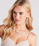 Bound To Shine Faux Pearl Leaf Earrings