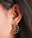 With Pretty Details Rhinestone Flower Earrings as your homecoming jewelry or accessories, your 2023 Homecoming dress look will be fire!