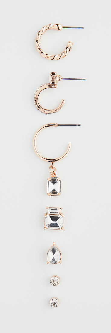 Endless Style Rhinestone Earring Variety Pack