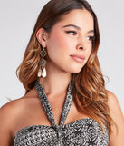 Desert Chic Detailed Drop Earrings is a fire pick to create 2023 festival outfits, concert dresses, outfits for raves, or to complete your best party outfits or clubwear!