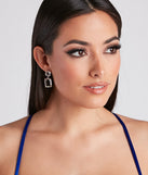 Clearly Glam Rhinestone Earrings