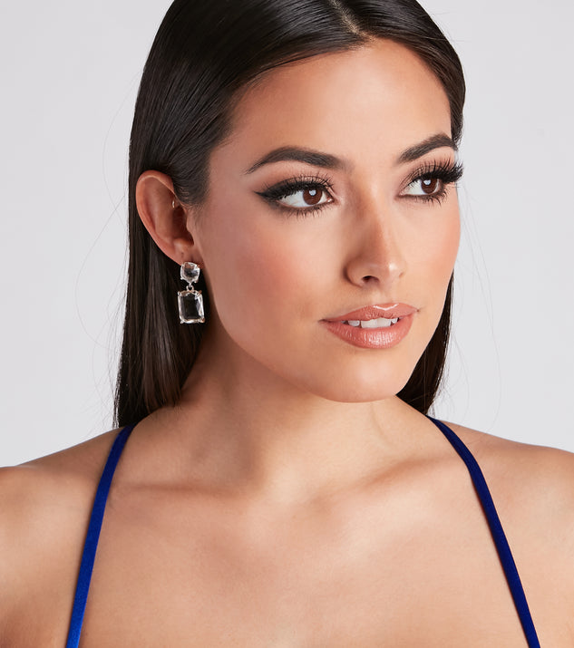 Clearly Glam Rhinestone Earrings & Windsor