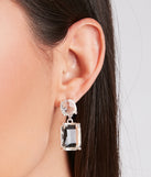Clearly Glam Rhinestone Earrings