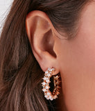 She's So Stunning Pearl Hoop Earrings