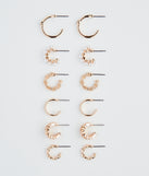 Casual Luxe Look Hoop Earrings Set is a fire pick to create 2023 festival outfits, concert dresses, outfits for raves, or to complete your best party outfits or clubwear!