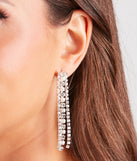 With Rhinestone Stunner Pearl Fringe Earrings as your homecoming jewelry or accessories, your 2023 Homecoming dress look will be fire!