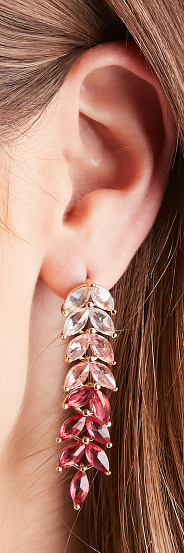 Gorgeous Radiance Ombre Gemstone Duster Earrings