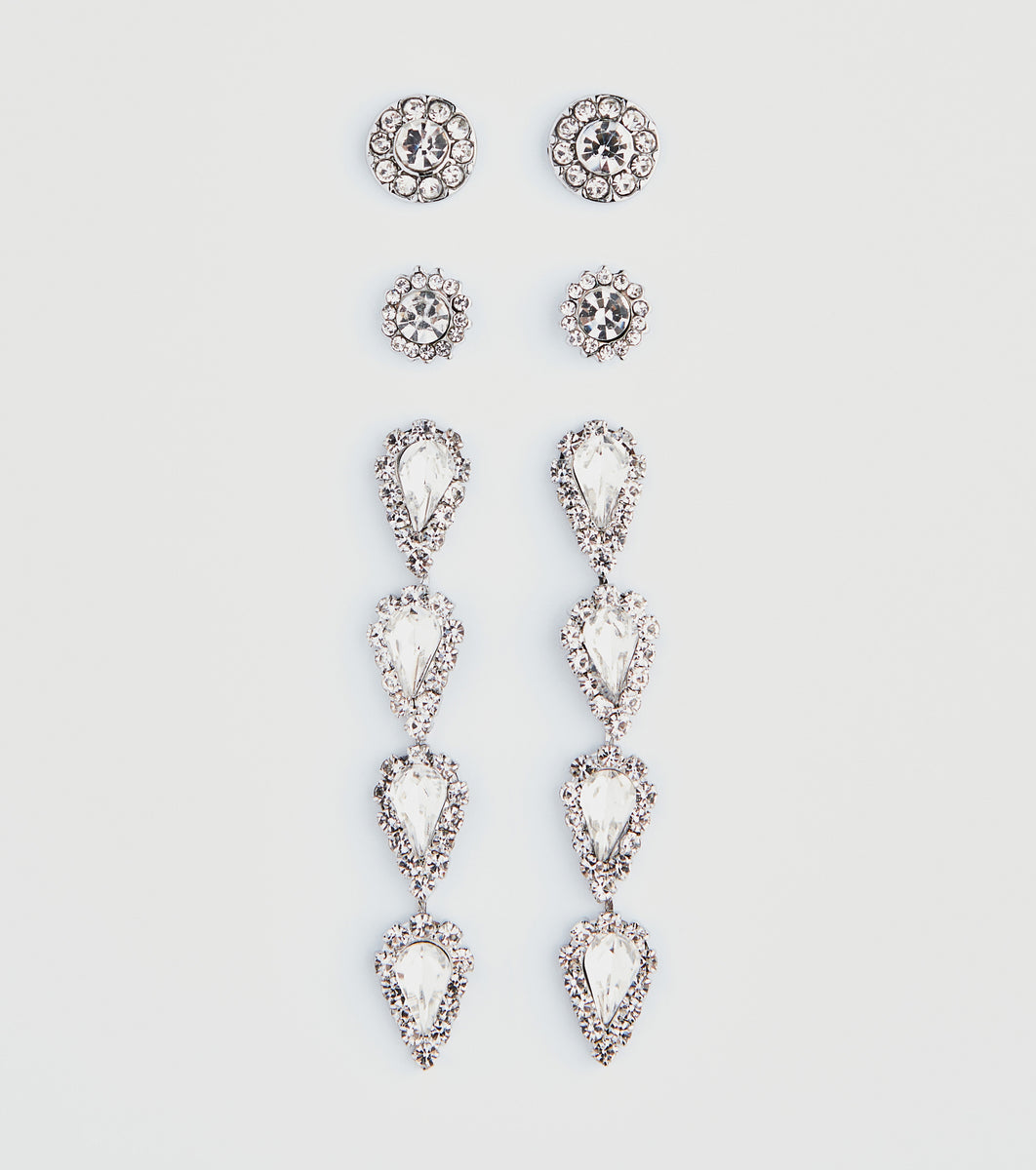 Elegant Staples ThreePack Earrings Set & Windsor