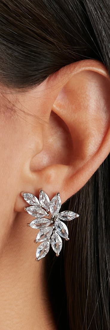 Radiate Elegance Cubic Zirconia Stud Earrings