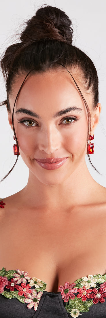 Precious Style Gemstone Earrings