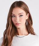 Glam Americana Rhinestone Star Duster Earrings