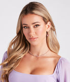 Cute Charm Dainty Butterfly Hoop Earrings